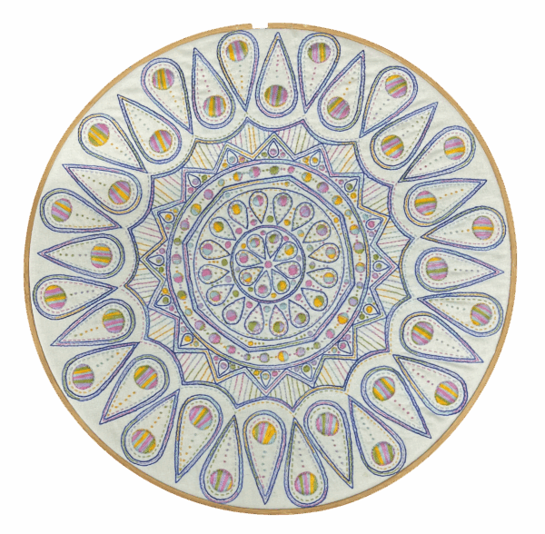 Mystery Mandala Stitchery 13 - PREPRINTED